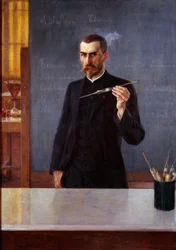 Porträt von Dr. Emile Roux, Assistent von Louis Pasteur im Jahr 1894