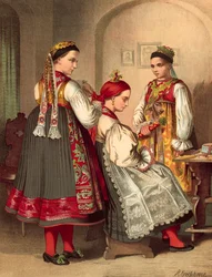Deutsche Tracht, Böhmen Kreis Pilsen