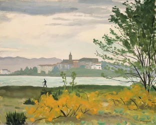 Fontarabie, Blick auf Hendaye, Der Spaziergänger