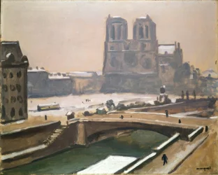 Notre-Dame im Schnee