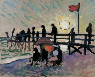 Die Fußgängerbrücke in Sainte-Adresse