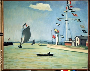 Der Hafen von Honfleur in der Normandie