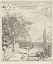 Landschaft mit einem Obelisken (Landschaften)
