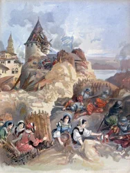 Damen bei der Belagerung von Marseille