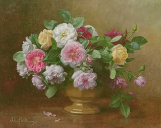 Eine Schale voller Rosen