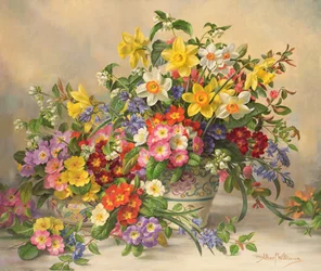 AB/296 Frühlingsblumen und Poole-Keramik