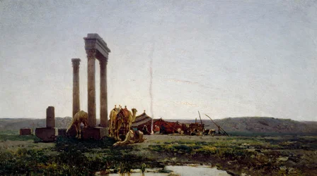 Ruinen eines Tempels in der Wüste