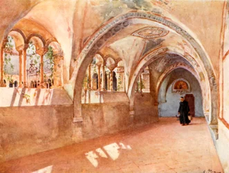 Kreuzgänge in Santa Scholastica, Subiaco