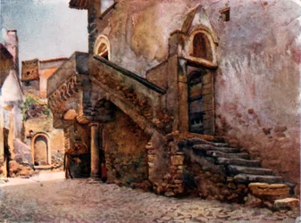 Mittelalterliches Haus in Tivoli