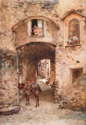 Straße in Castrogiovanni