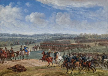 Die Schlacht bei Ostrovno am Morgen des 26. Juli 1812, 1855