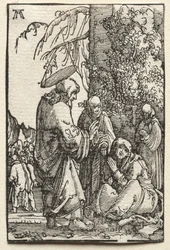 Der Fall und die Erlösung des Menschen: Christus verabschiedet sich von seiner Mutter vor der Passion, ca. 1515