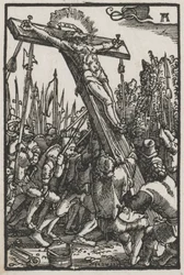 Der Fall und die Erlösung des Menschen: Die Kreuzaufrichtung, ca. 1515