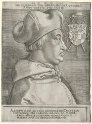 Kardinal Albrecht von Brandenburg - Die große Platte