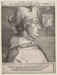 Kardinal Albrecht von Brandenburg - die große Platte