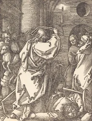 Christus vertreibt die Geldwechsler aus dem Tempel, wahrscheinlich ca. 1509-1510