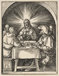 Christus in Emmaus, aus Die kleine Passion (ca. 1510)
