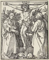 Christus am Kreuz mit Maria und Johannes