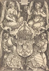 Wappen des Deutschen Reiches und der Stadt Nürnberg, 1521