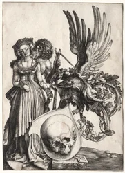 Wappen mit einem Schädel, 1503