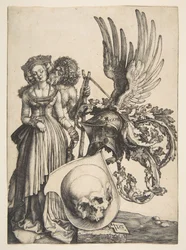 Wappen mit einem Schädel, 1503