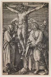 Kreuzigung, aus der Serie „Die gravierte Passion“