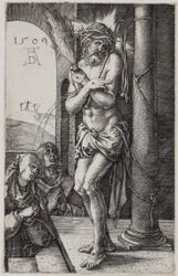 Der Schmerzensmann vor Maria und Johannes