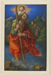 Heiliger Christophorus nach rechts gewandt