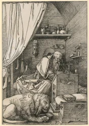 Heiliger Hieronymus in der Zelle