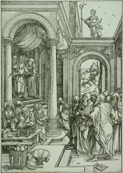 Das Marienleben: Die Darstellung Mariens im Tempel (Bartsch 81)