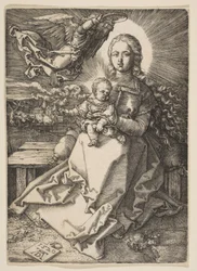 Madonna von einem Engel gekrönt