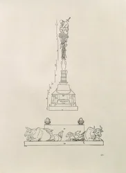 Denkmal zur Erinnerung an den Sieg über die Bauern, aus der „Unterweisung der Messung“, veröffentlicht 1525