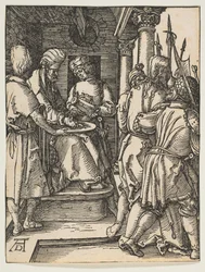 Pilatus wäscht seine Hände, aus Die Kleine Passion, ca. 1509