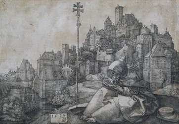 Der heilige Antonius vor der Stadt, 1519