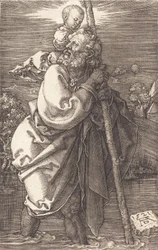 Heiliger Christophorus nach links gewandt, 1521