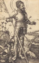 Der heilige Georg stehend, ca. 1507-1508