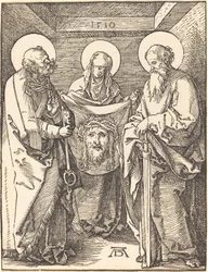 Heilige Veronika zwischen den Heiligen Petrus und Paulus