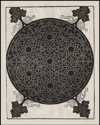 Sechster Knoten, 7 kleine Knotensysteme mit schwarzen Zentren, ca. 1506