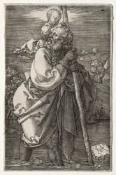 St. Christophorus, nach links blickend, 1521