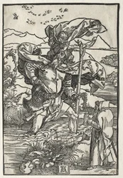 Der heilige Christophorus mit den Vögeln