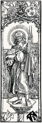 St. Sebaldus auf einem Kapitell, 1906
