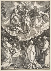 Die Himmelfahrt und Krönung der Jungfrau Maria, aus dem Marienleben, 1510.