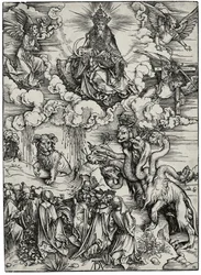 Das Tier mit zwei Hörnern wie ein Lamm, ca. 1497