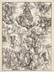 Das Tier mit zwei Hörnern wie ein Lamm