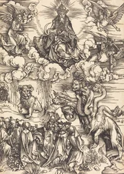 Das Tier mit zwei Hörnern wie ein Lamm, wahrscheinlich ca. 1496-1498