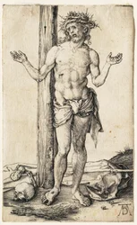 Der Schmerzensmann mit ausgestreckten Armen
