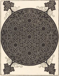 Der sechste Knoten (Kombination von sieben kleinen Knotensystemen mit schwarzen Zentren)