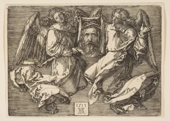 Das Schweißtuch von zwei Engeln gezeigt, 1513