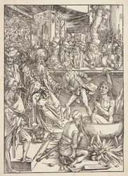 Die Folterung des heiligen Johannes des Evangelisten