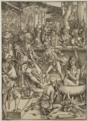Die Folterung des Heiligen Johannes des Evangelisten